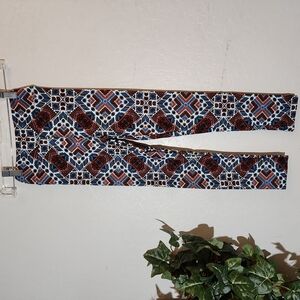 LULAROE L/XL Patterned Stretch Pant Legging